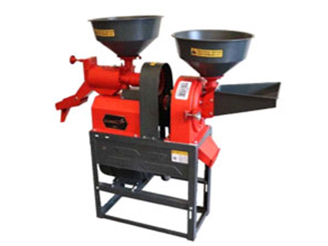 Mini combine rice mill