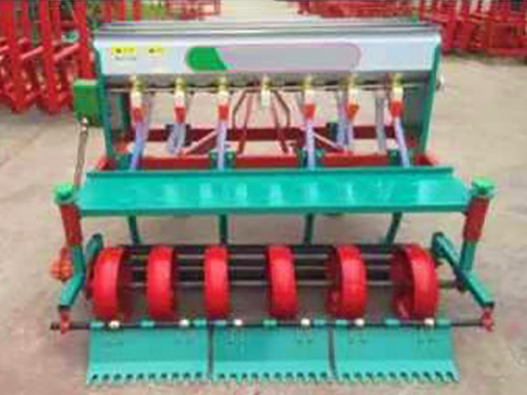 Rows Rice Direct Planter In Mud Water